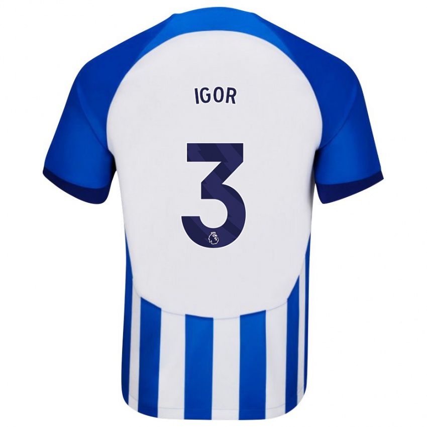 Niño Camiseta Igor #3 Azul 1ª Equipación 2023/24 La Camisa