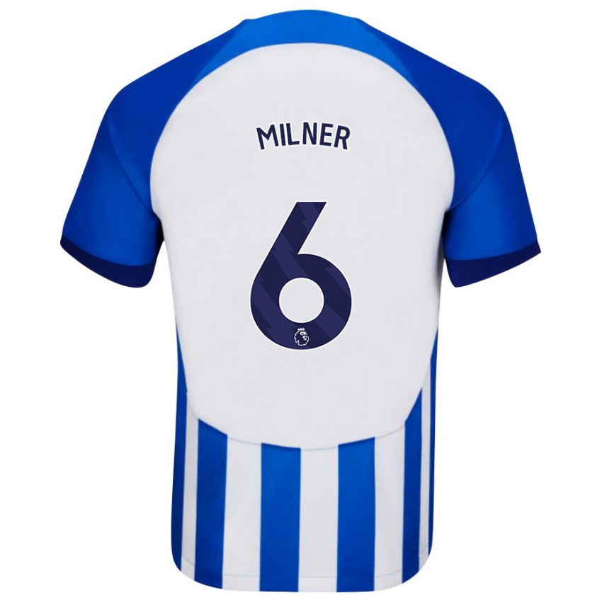 Niño Camiseta James Milner #6 Azul 1ª Equipación 2023/24 La Camisa