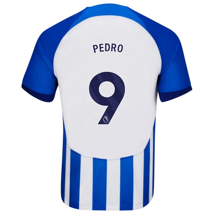 Niño Camiseta João Pedro #9 Azul 1ª Equipación 2023/24 La Camisa