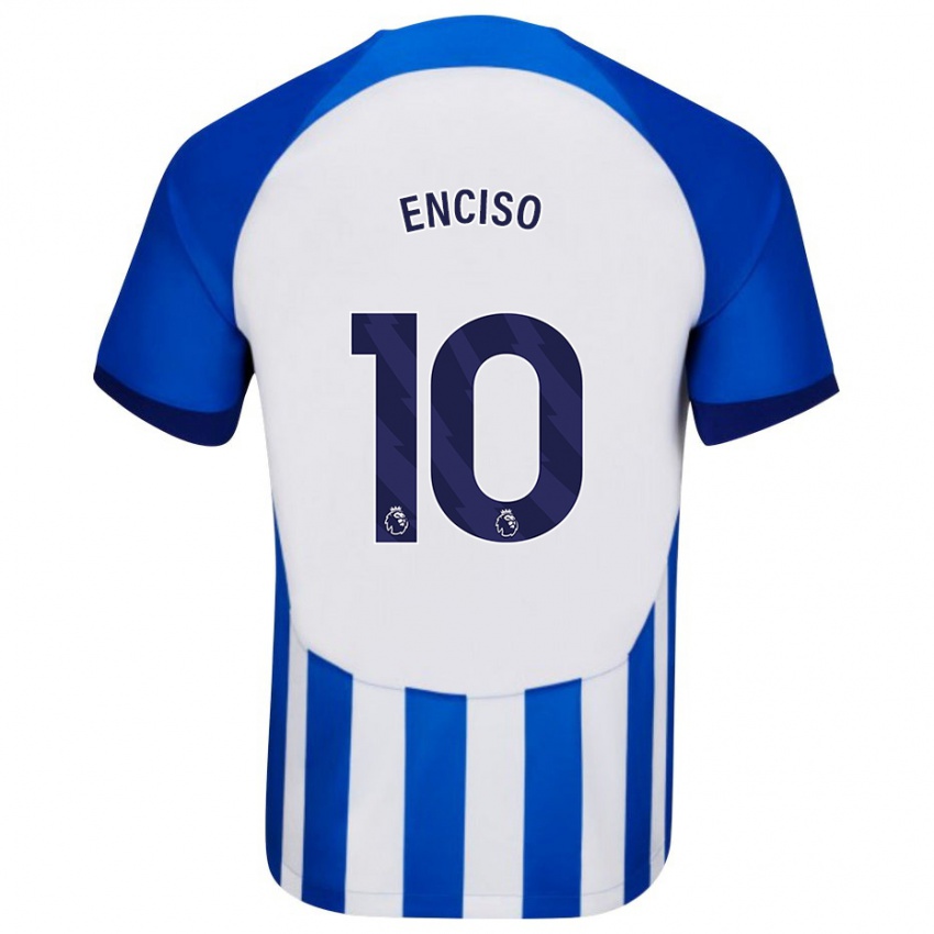 Niño Camiseta Julio Enciso #10 Azul 1ª Equipación 2023/24 La Camisa