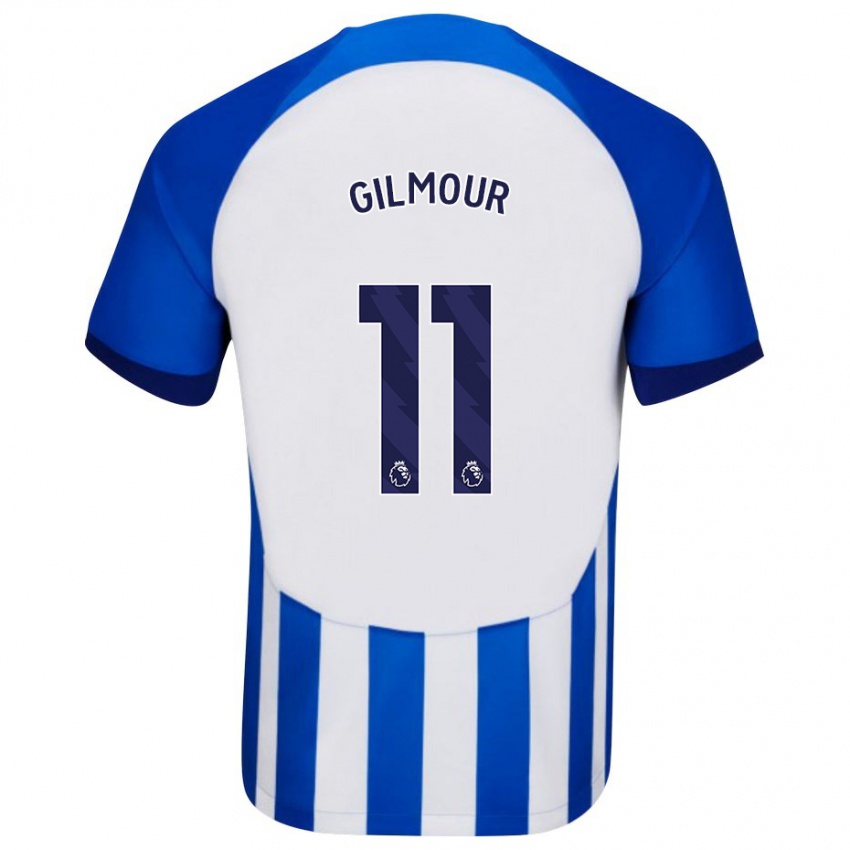 Niño Camiseta Billy Gilmour #11 Azul 1ª Equipación 2023/24 La Camisa