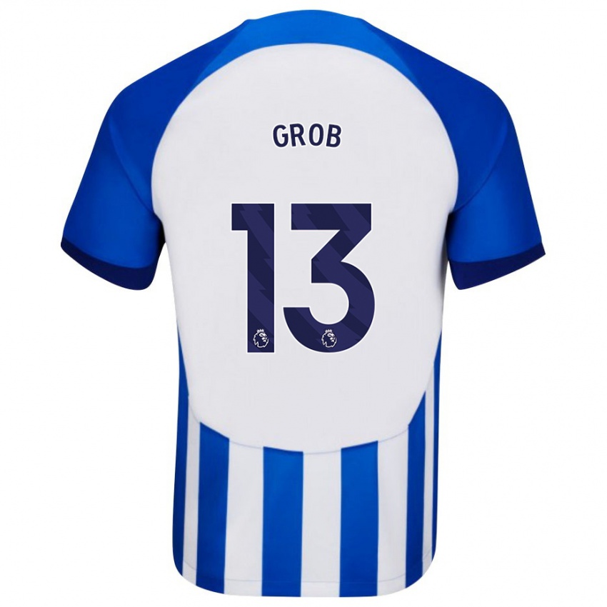 Niño Camiseta Pascal Groß #13 Azul 1ª Equipación 2023/24 La Camisa