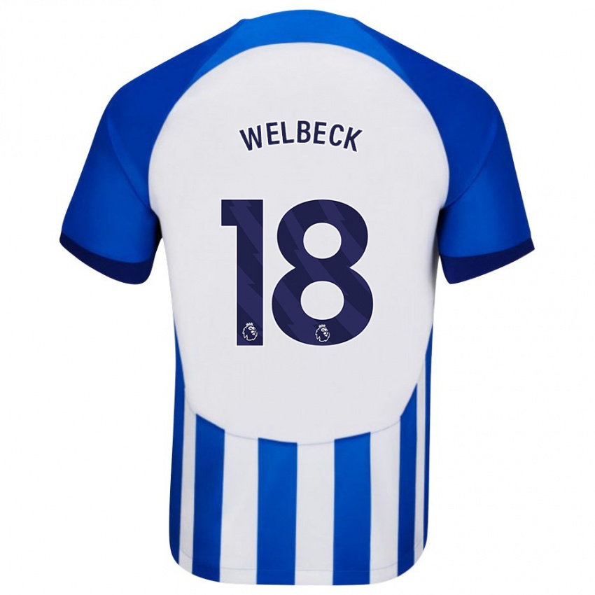 Niño Camiseta Danny Welbeck #18 Azul 1ª Equipación 2023/24 La Camisa