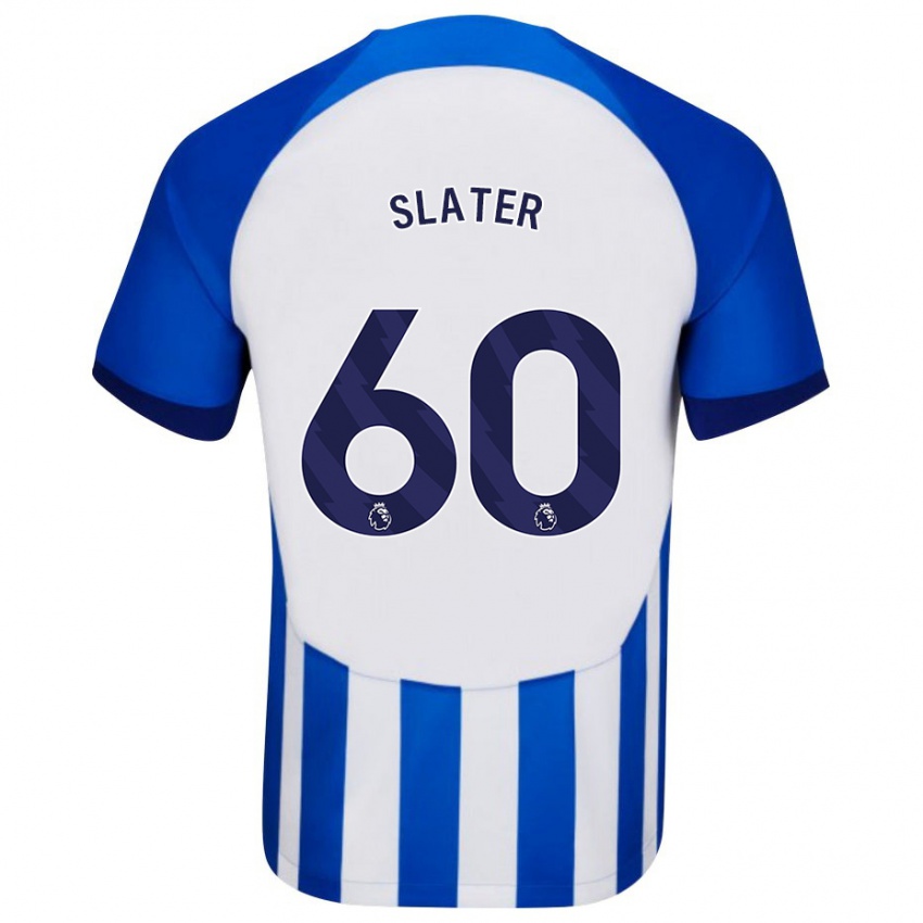 Niño Camiseta Jacob Slater #60 Azul 1ª Equipación 2023/24 La Camisa