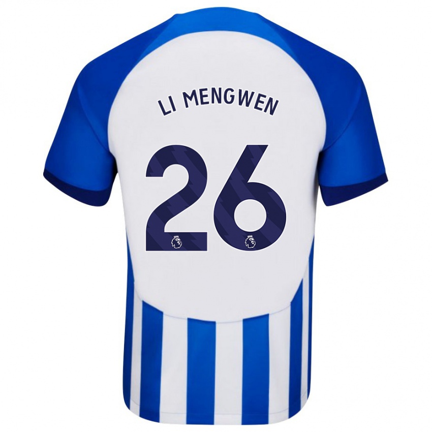 Niño Camiseta Li Mengwen #26 Azul 1ª Equipación 2023/24 La Camisa