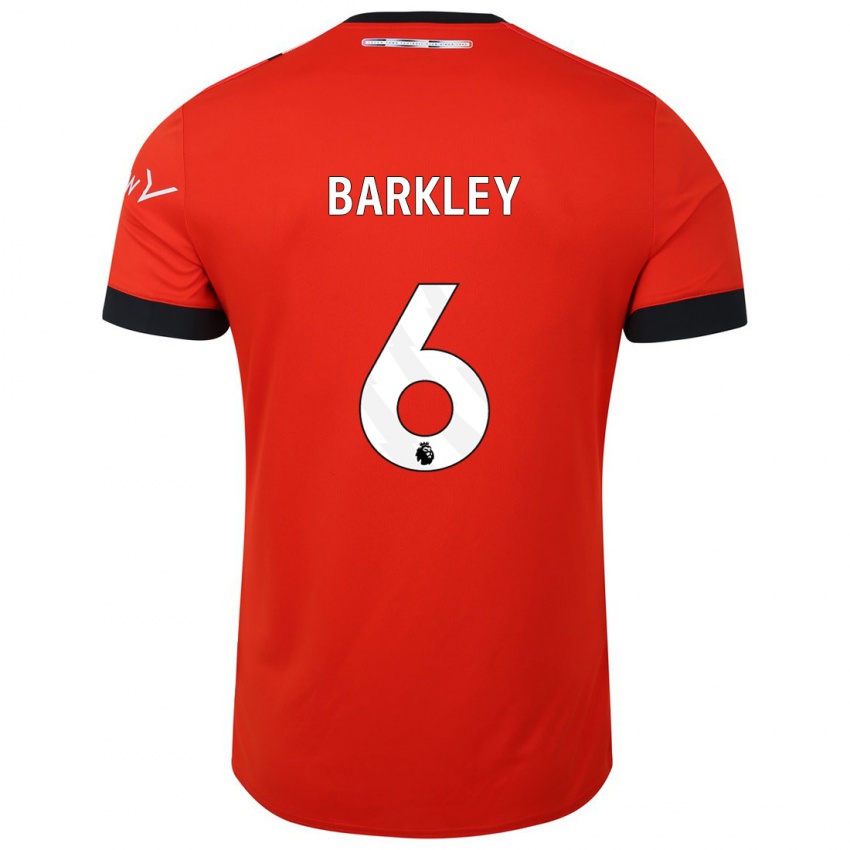 Niño Camiseta Ross Barkley #6 Rojo 1ª Equipación 2023/24 La Camisa