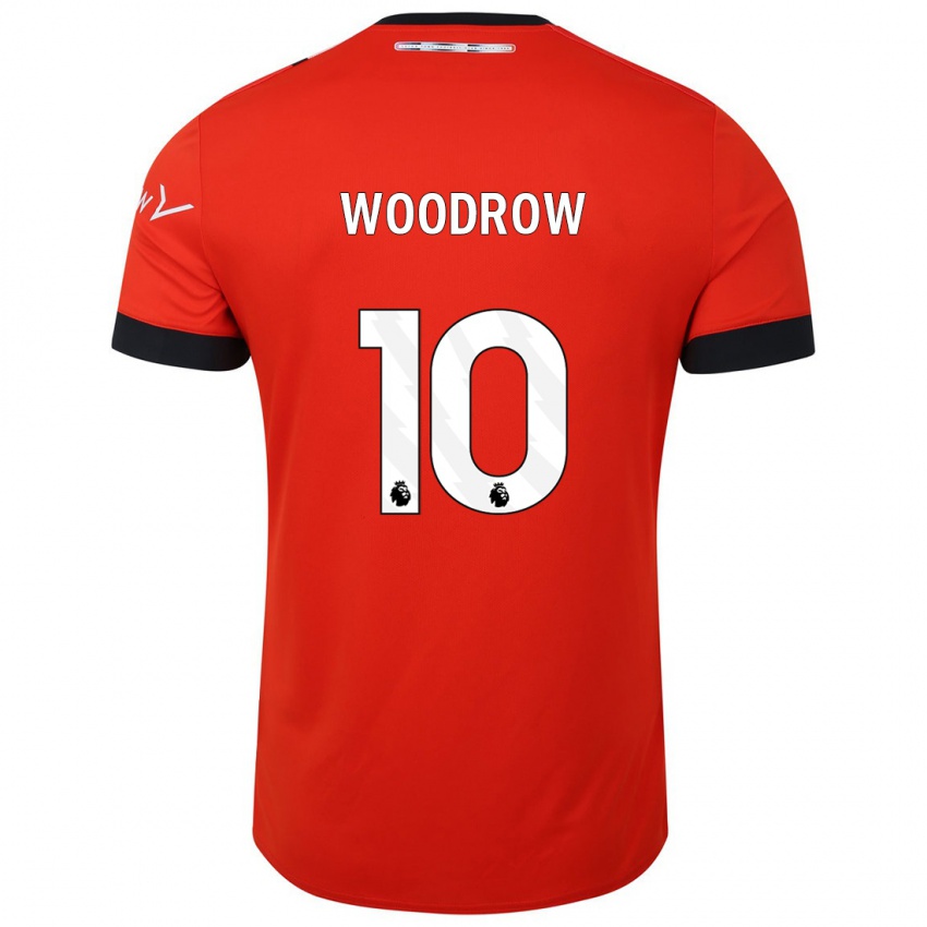 Niño Camiseta Cauley Woodrow #10 Rojo 1ª Equipación 2023/24 La Camisa