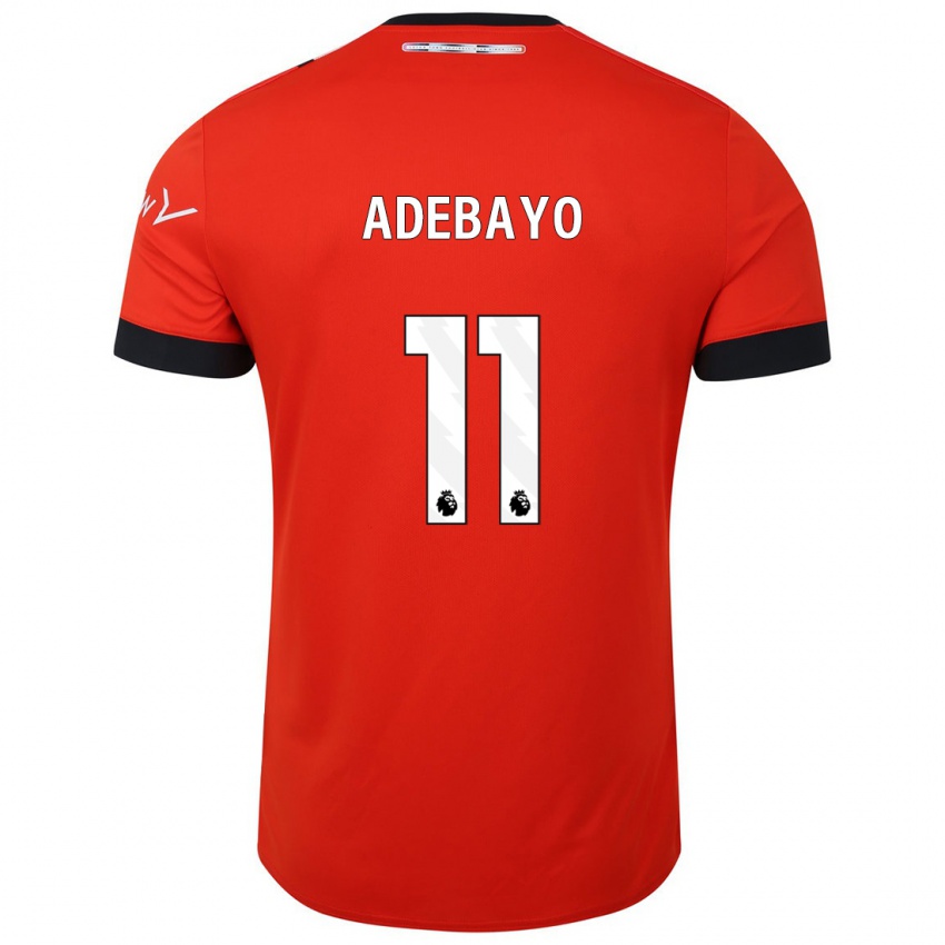 Niño Camiseta Elijah Adebayo #11 Rojo 1ª Equipación 2023/24 La Camisa