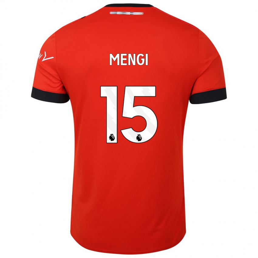 Niño Camiseta Teden Mengi #15 Rojo 1ª Equipación 2023/24 La Camisa