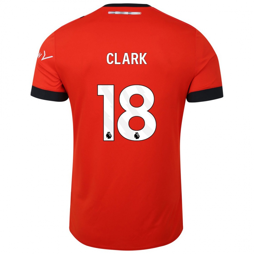 Niño Camiseta Jordan Clark #18 Rojo 1ª Equipación 2023/24 La Camisa
