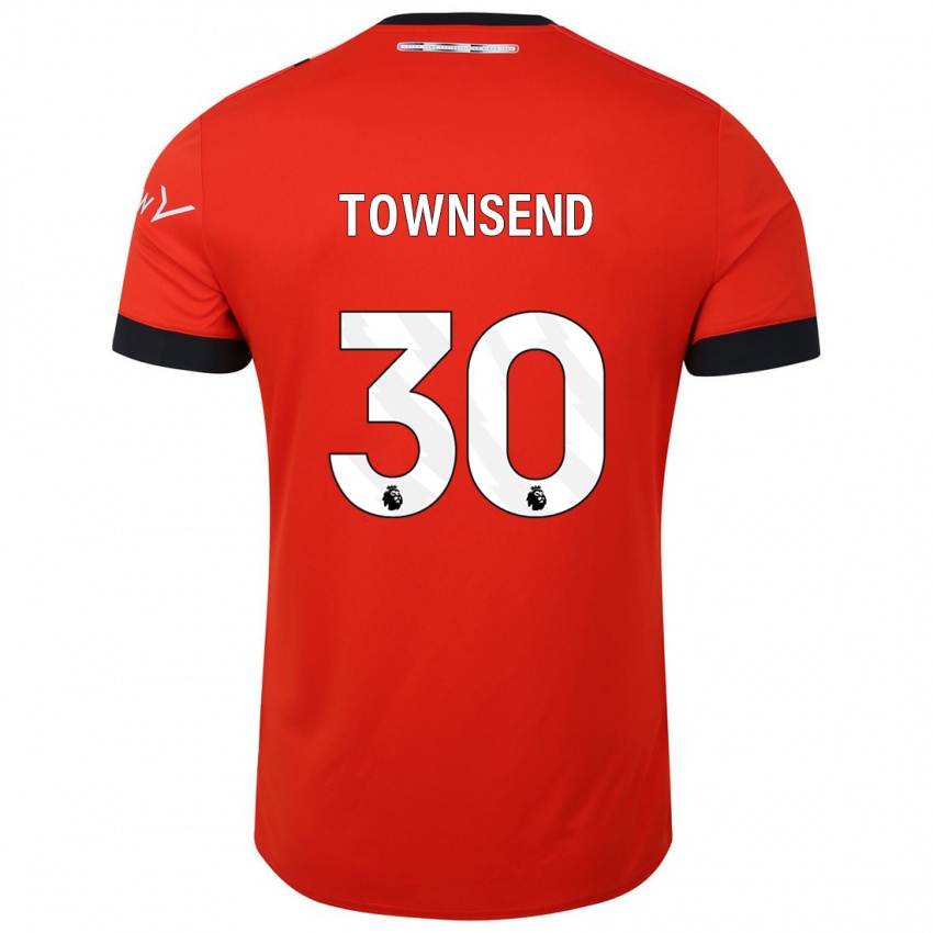 Niño Camiseta Andros Townsend #30 Rojo 1ª Equipación 2023/24 La Camisa