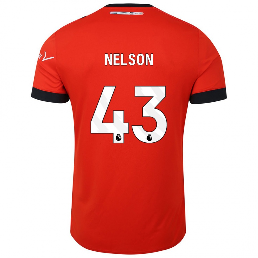 Niño Camiseta Zack Nelson #43 Rojo 1ª Equipación 2023/24 La Camisa