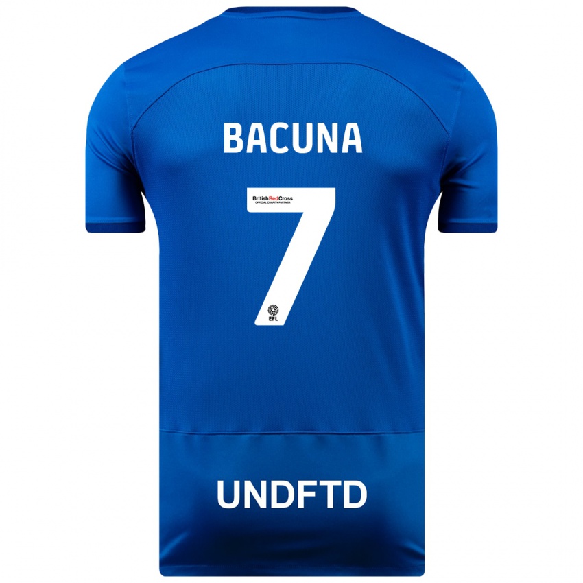 Niño Camiseta Juninho Bacuna #7 Azul 1ª Equipación 2023/24 La Camisa