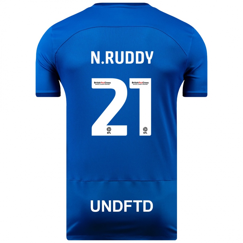 Niño Camiseta John Ruddy #21 Azul 1ª Equipación 2023/24 La Camisa