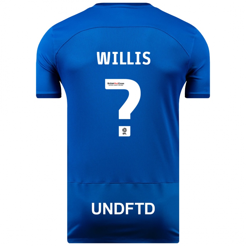 Niño Camiseta Zach Willis #0 Azul 1ª Equipación 2023/24 La Camisa
