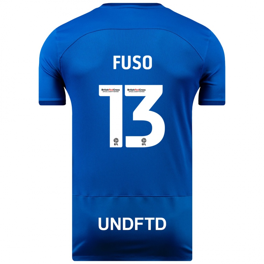 Niño Camiseta Ivana Fuso #13 Azul 1ª Equipación 2023/24 La Camisa