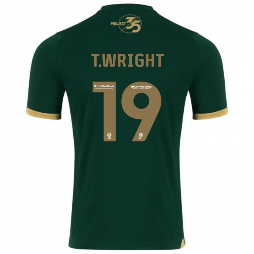 Niño Camiseta Tyreik Wright #19 Verde 1ª Equipación 2023/24 La Camisa