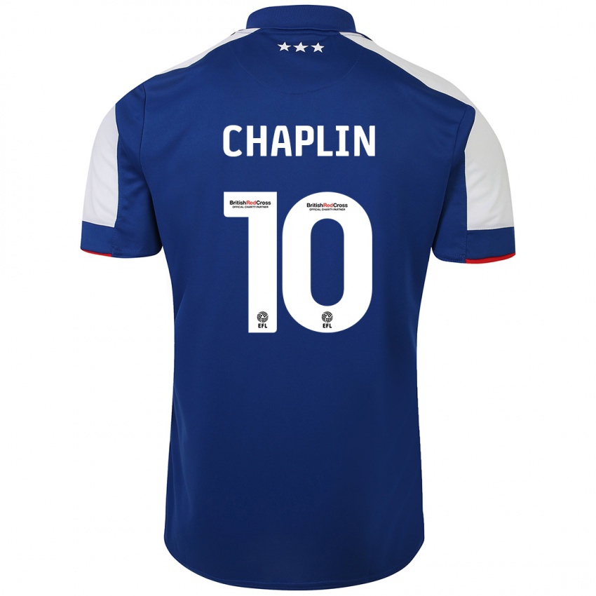Niño Camiseta Conor Chaplin #10 Azul 1ª Equipación 2023/24 La Camisa