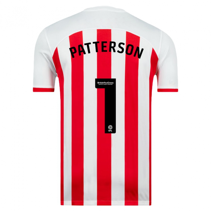 Niño Camiseta Anthony Patterson #1 Blanco 1ª Equipación 2023/24 La Camisa