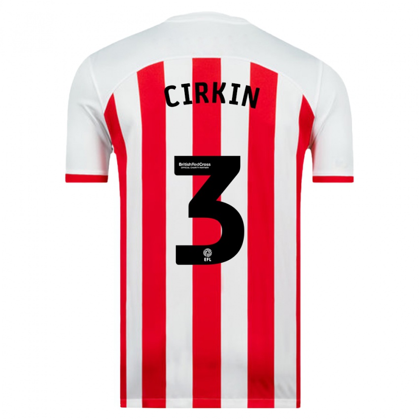 Niño Camiseta Dennis Cirkin #3 Blanco 1ª Equipación 2023/24 La Camisa