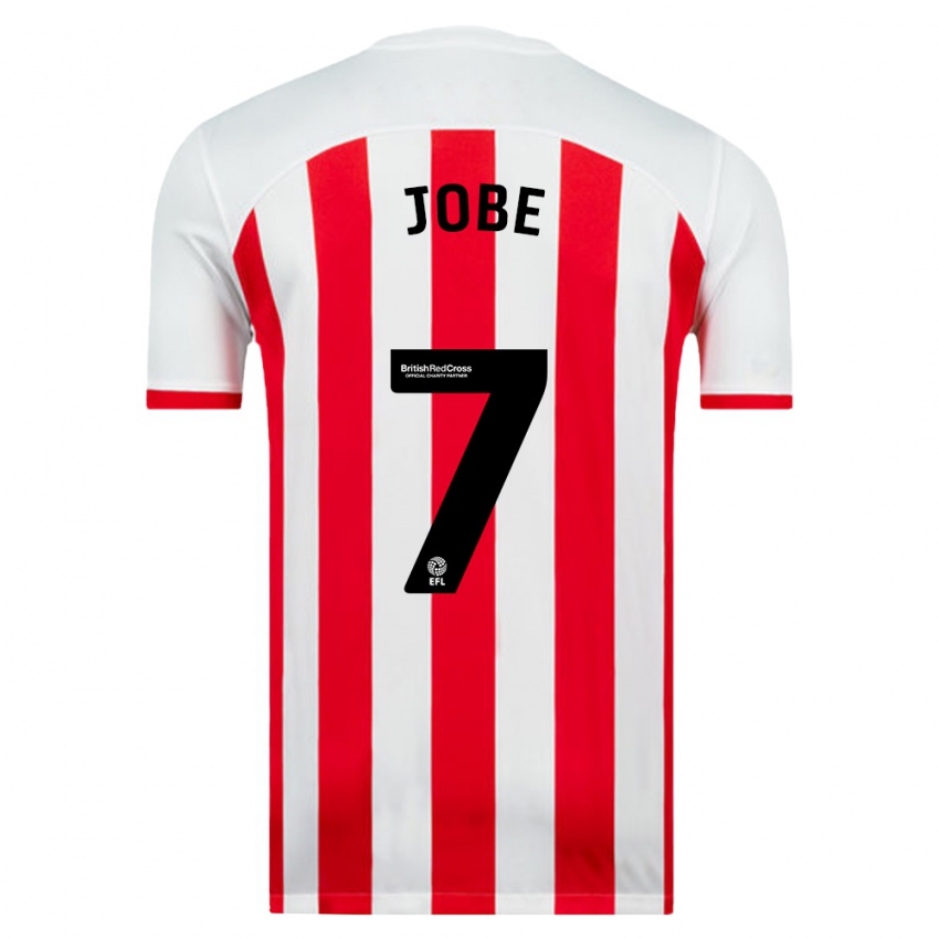 Niño Camiseta Jobe Bellingham #7 Blanco 1ª Equipación 2023/24 La Camisa