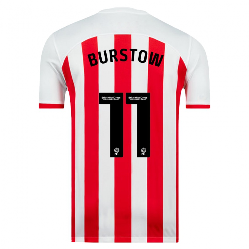 Niño Camiseta Mason Burstow #11 Blanco 1ª Equipación 2023/24 La Camisa
