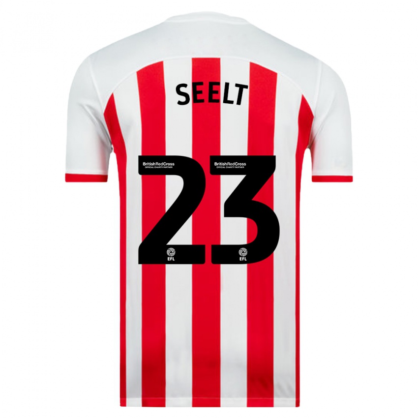 Niño Camiseta Jenson Seelt #23 Blanco 1ª Equipación 2023/24 La Camisa