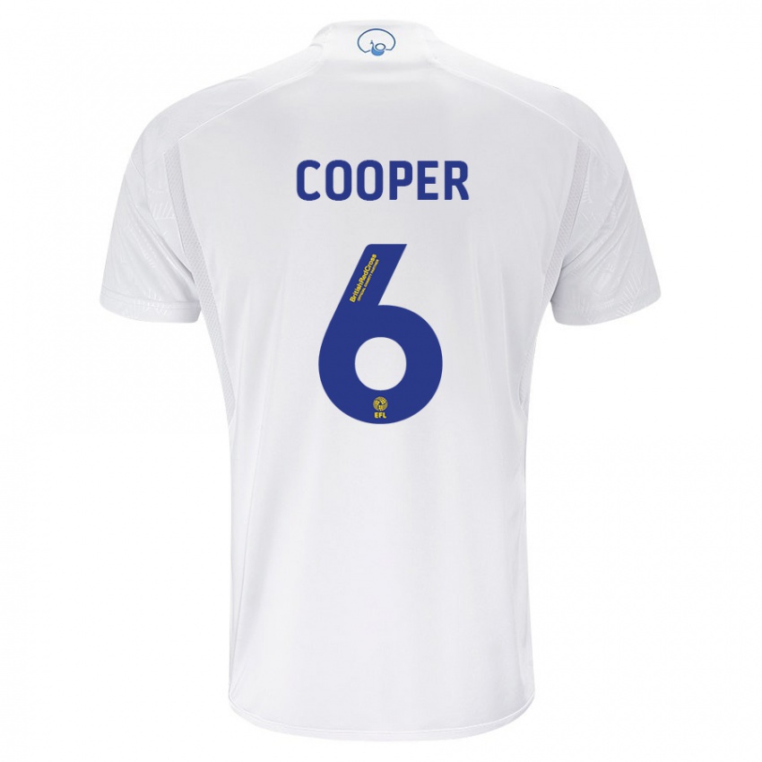 Niño Camiseta Liam Cooper #6 Blanco 1ª Equipación 2023/24 La Camisa