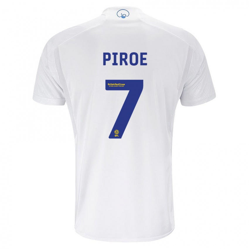 Niño Camiseta Joël Piroe #7 Blanco 1ª Equipación 2023/24 La Camisa