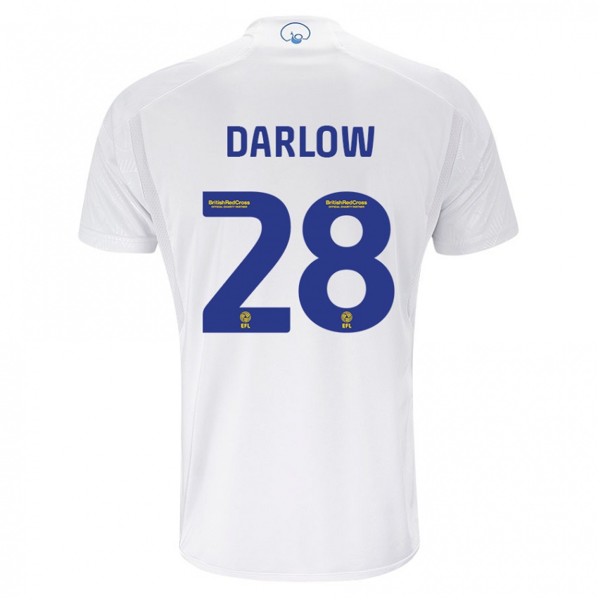 Niño Camiseta Karl Darlow #28 Blanco 1ª Equipación 2023/24 La Camisa
