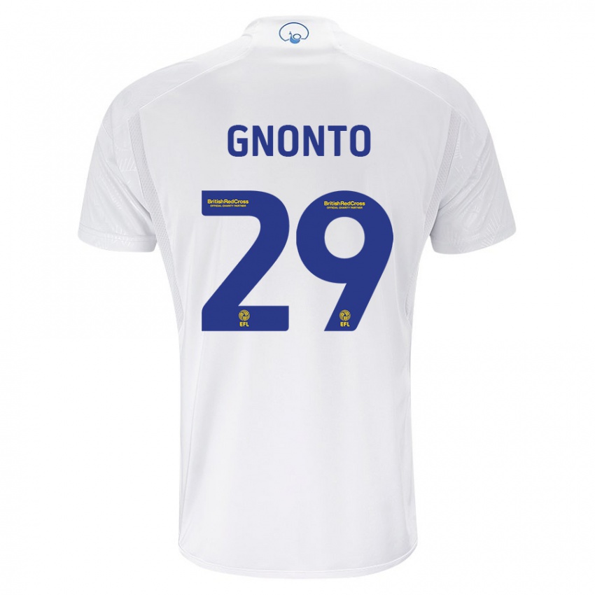 Niño Camiseta Wilfried Gnonto #29 Blanco 1ª Equipación 2023/24 La Camisa
