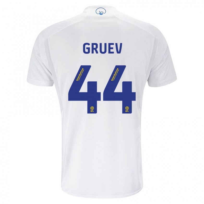 Niño Camiseta Ilia Gruev #44 Blanco 1ª Equipación 2023/24 La Camisa