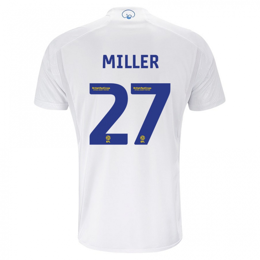 Niño Camiseta Amari Miller #27 Blanco 1ª Equipación 2023/24 La Camisa