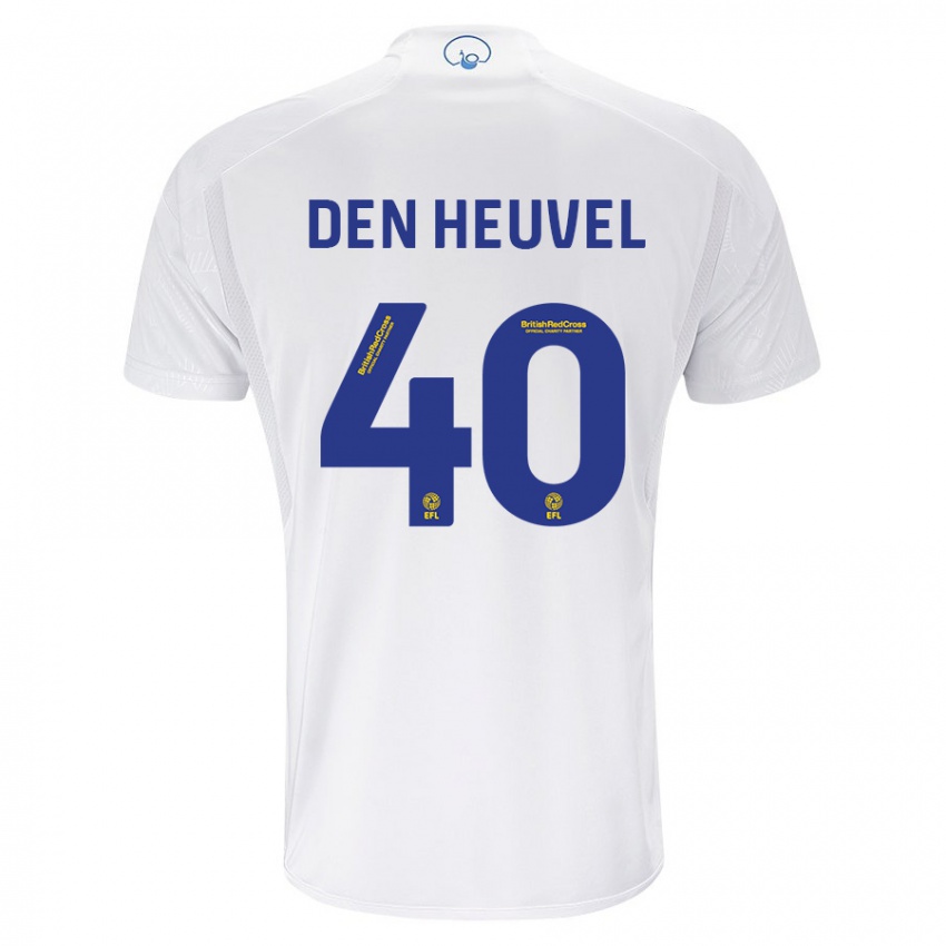 Niño Camiseta Dani Van Den Heuvel #40 Blanco 1ª Equipación 2023/24 La Camisa