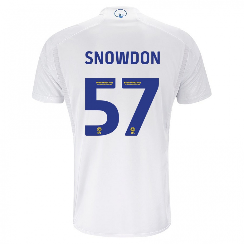 Niño Camiseta Joe Snowdon #57 Blanco 1ª Equipación 2023/24 La Camisa