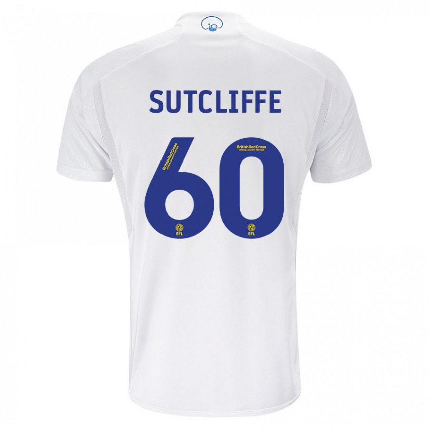 Niño Camiseta Harvey Sutcliffe #60 Blanco 1ª Equipación 2023/24 La Camisa