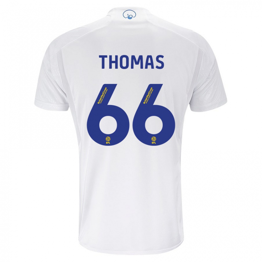 Niño Camiseta Luca Thomas #66 Blanco 1ª Equipación 2023/24 La Camisa