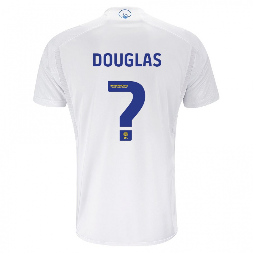 Niño Camiseta Connor Douglas #0 Blanco 1ª Equipación 2023/24 La Camisa