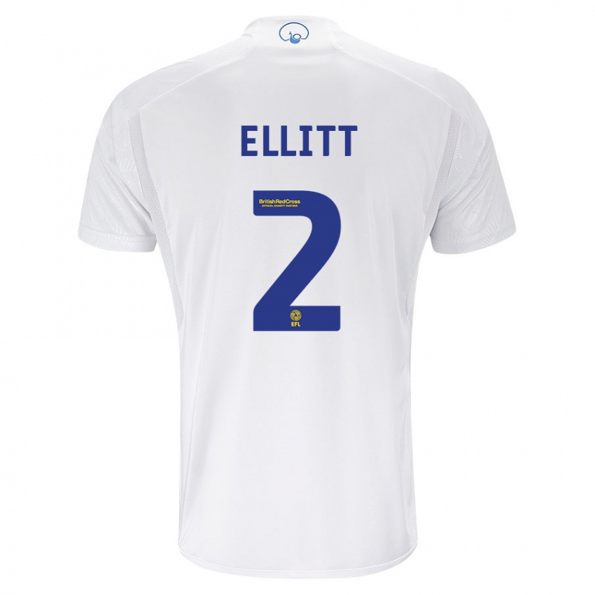 Niño Camiseta Izzy Ellitt #2 Blanco 1ª Equipación 2023/24 La Camisa