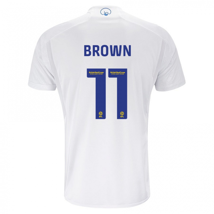 Niño Camiseta Abbie Brown #11 Blanco 1ª Equipación 2023/24 La Camisa