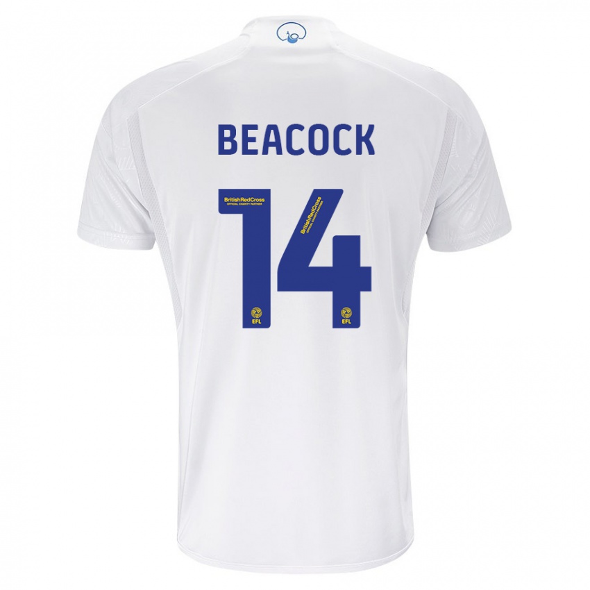 Niño Camiseta Molly Beacock #14 Blanco 1ª Equipación 2023/24 La Camisa