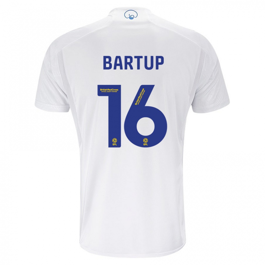 Niño Camiseta Laura Bartup #16 Blanco 1ª Equipación 2023/24 La Camisa