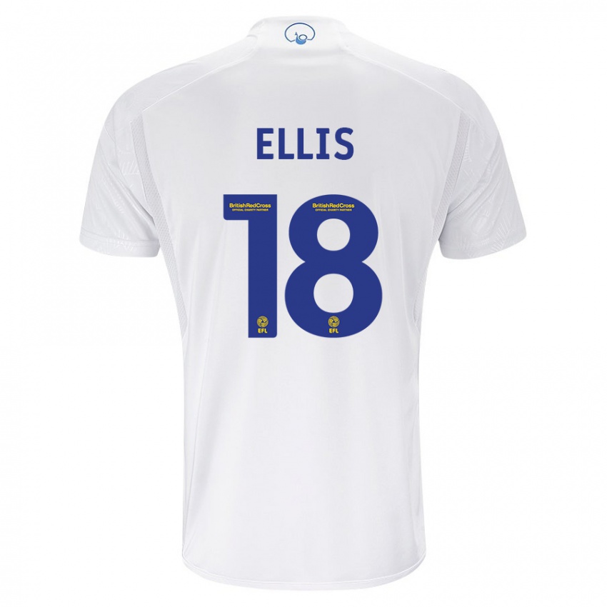 Niño Camiseta Macy Ellis #18 Blanco 1ª Equipación 2023/24 La Camisa