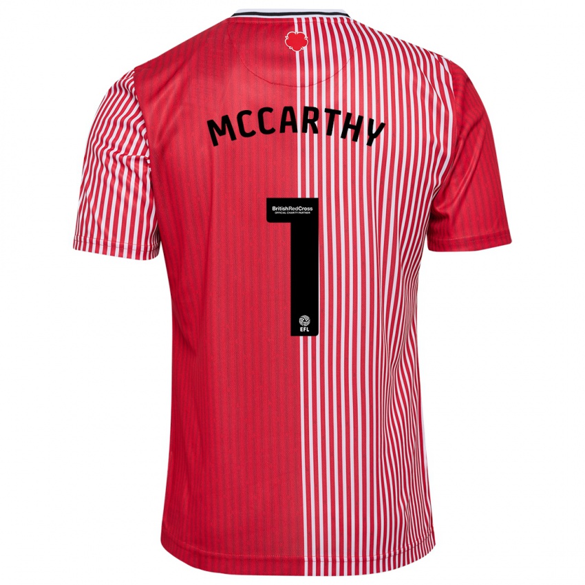 Niño Camiseta Alex Mccarthy #1 Rojo 1ª Equipación 2023/24 La Camisa