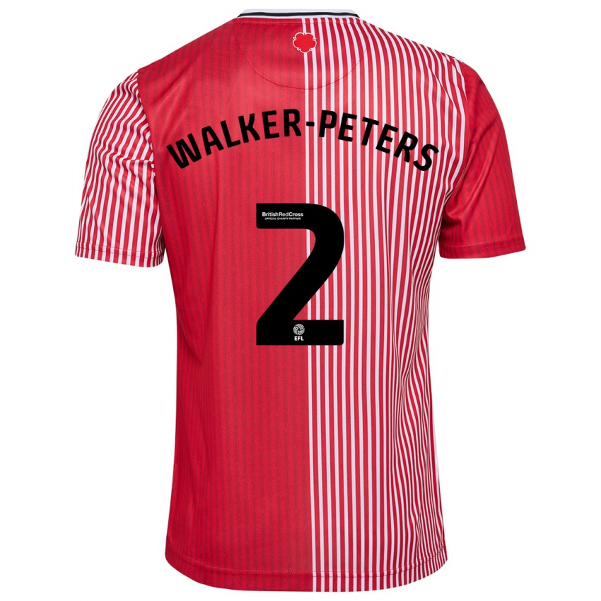 Niño Camiseta Kyle Walker-Peters #2 Rojo 1ª Equipación 2023/24 La Camisa