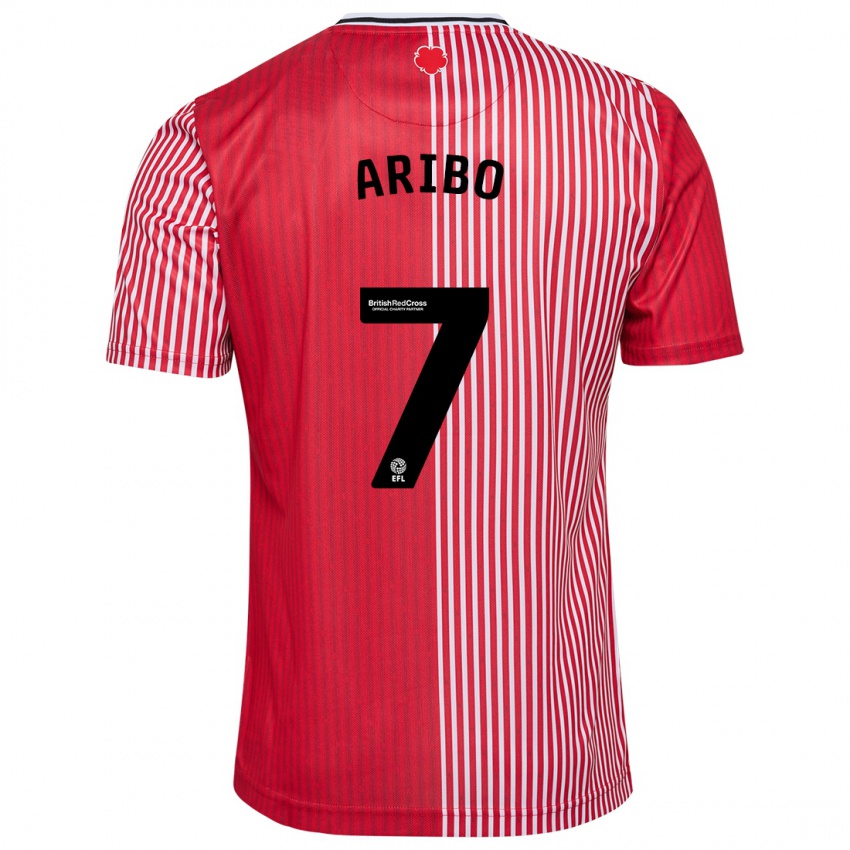 Niño Camiseta Joe Aribo #7 Rojo 1ª Equipación 2023/24 La Camisa