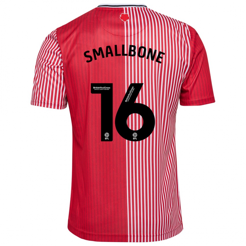 Niño Camiseta Will Smallbone #16 Rojo 1ª Equipación 2023/24 La Camisa