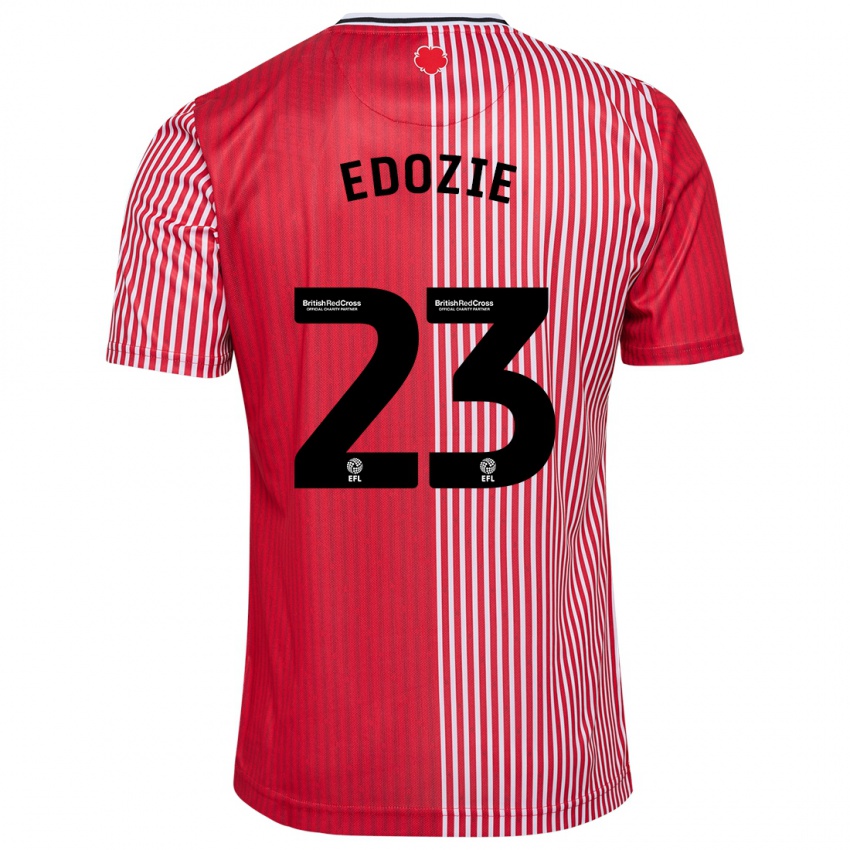 Niño Camiseta Samuel Edozie #23 Rojo 1ª Equipación 2023/24 La Camisa