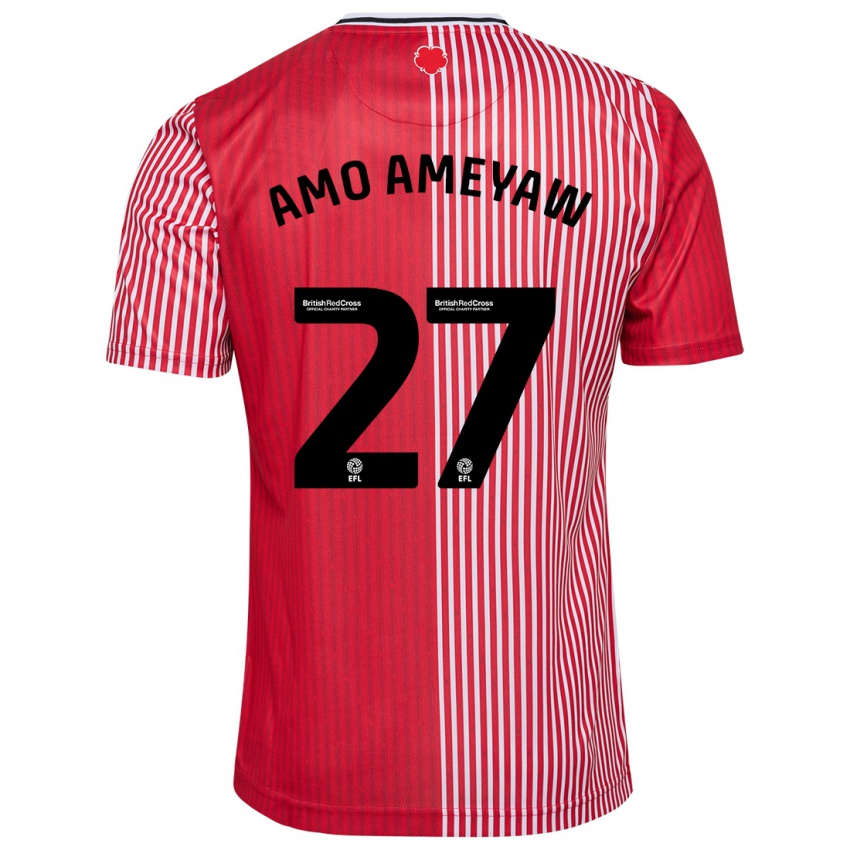 Niño Camiseta Samuel Amo-Ameyaw #27 Rojo 1ª Equipación 2023/24 La Camisa