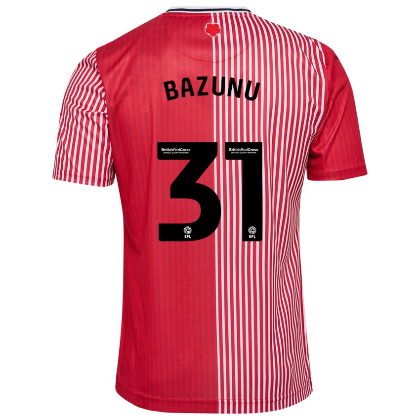 Niño Camiseta Gavin Bazunu #31 Rojo 1ª Equipación 2023/24 La Camisa